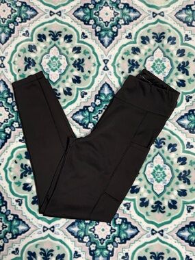 Aeropostale Black High-Waist Active Leggings
